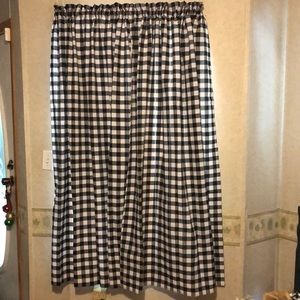Achim Farmhouse Buffalo Check Curtain Panel - Black & White